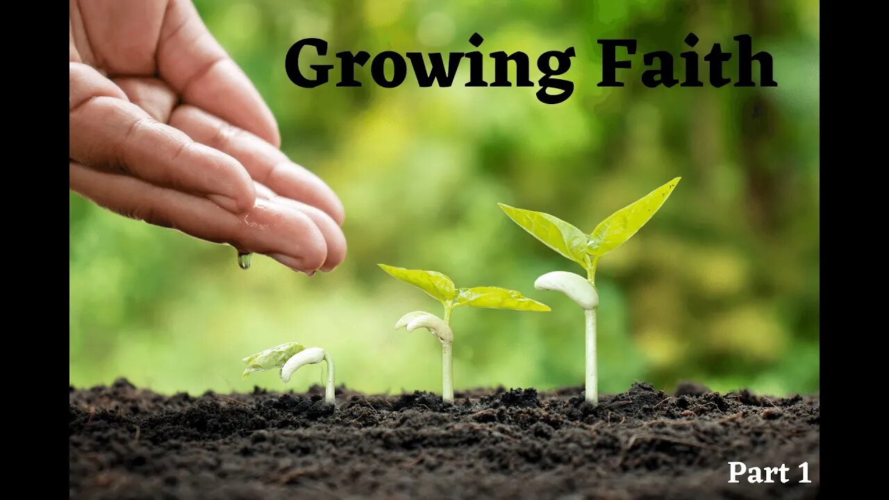 Growing Faith Pt. 1 ~ Faith is a Seed