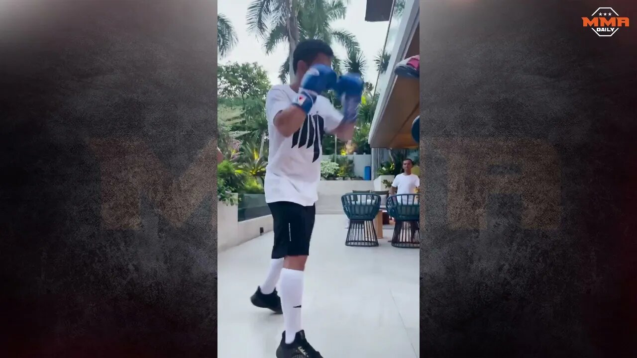 Manny Pacquiao is back training