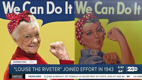Veteran's Voice: Louise Lewis joined WWII War effort in 1943 as a 'Rosie The Riveter'