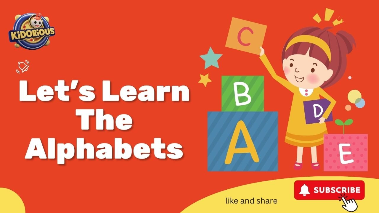 Alphabet Song Nursery Rhyme For Kids | ABC Song | Toddler Learning Video #kidorious #rhymes