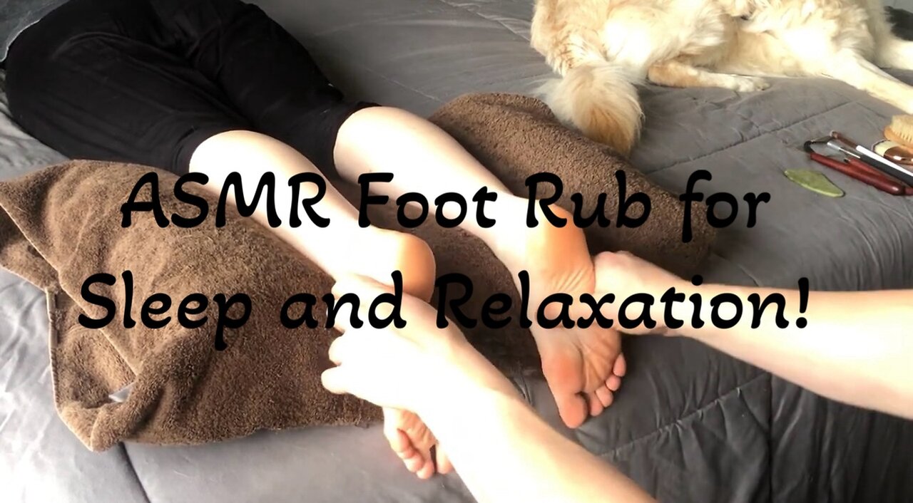 ASMR Foot Tickle Rub for Sleep Preview!