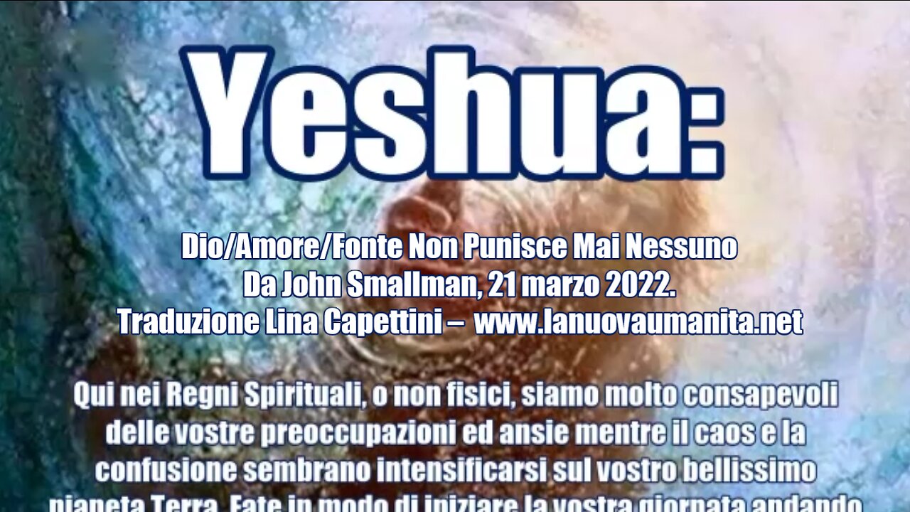 Yeshua Dio Amore Fonte Non Punisce Mai Nessuno