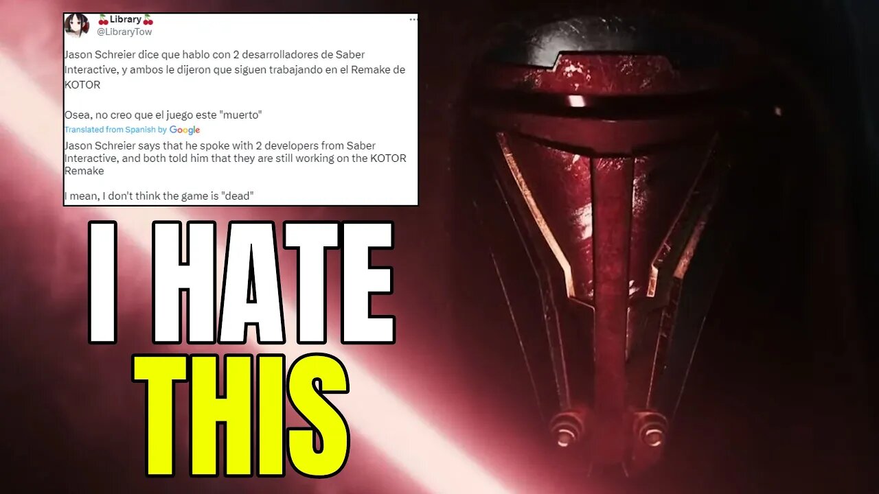 So, The KOTOR Remake IS STILL HAPPENING? | NEW RUMOR