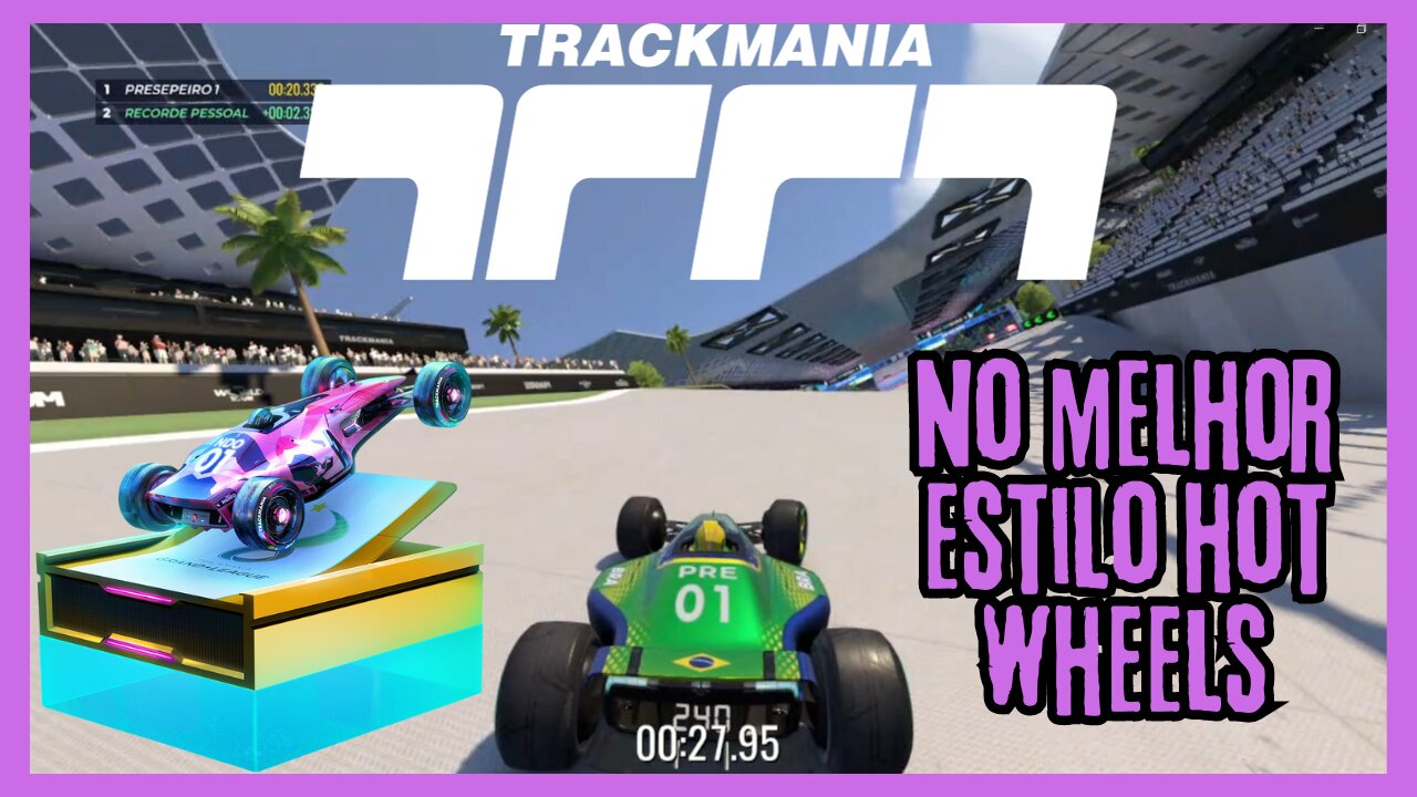 Estilo Hot Wheels | TRACKMANIA | Motor de Fórmula 1 e pista de Mário Kart