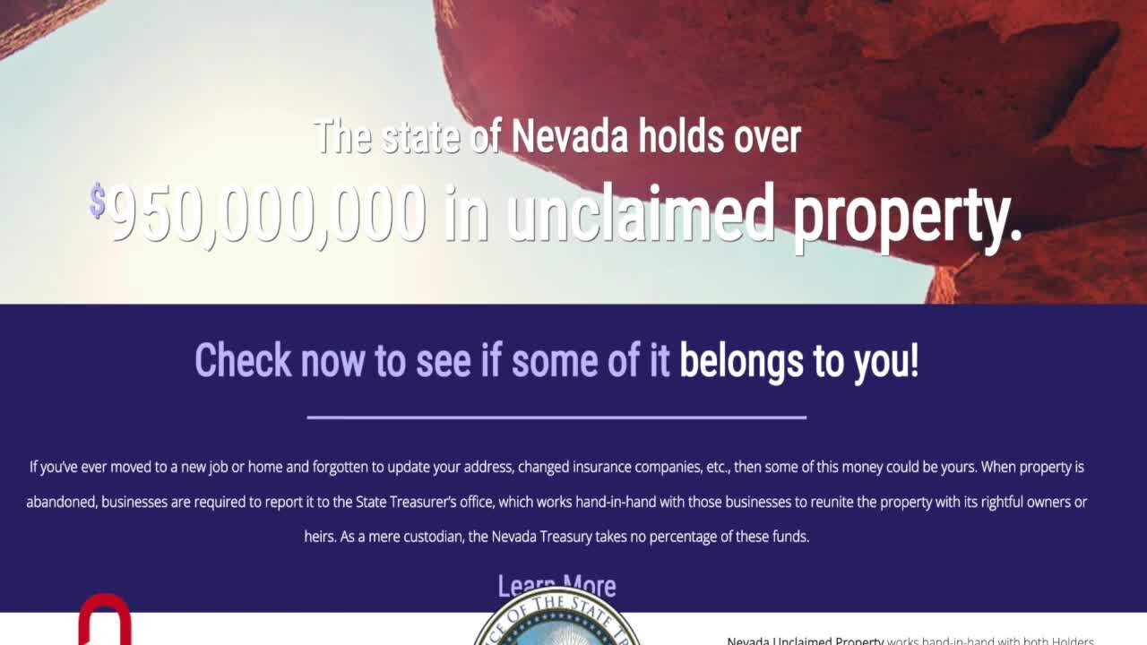 Nevada holds $1 billion in unclaimed property