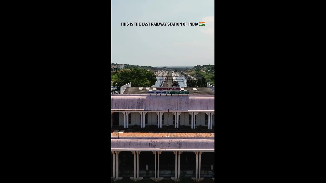 This is the Last Railway Station Of India Kanyakumari Railway Station #kanyakumari