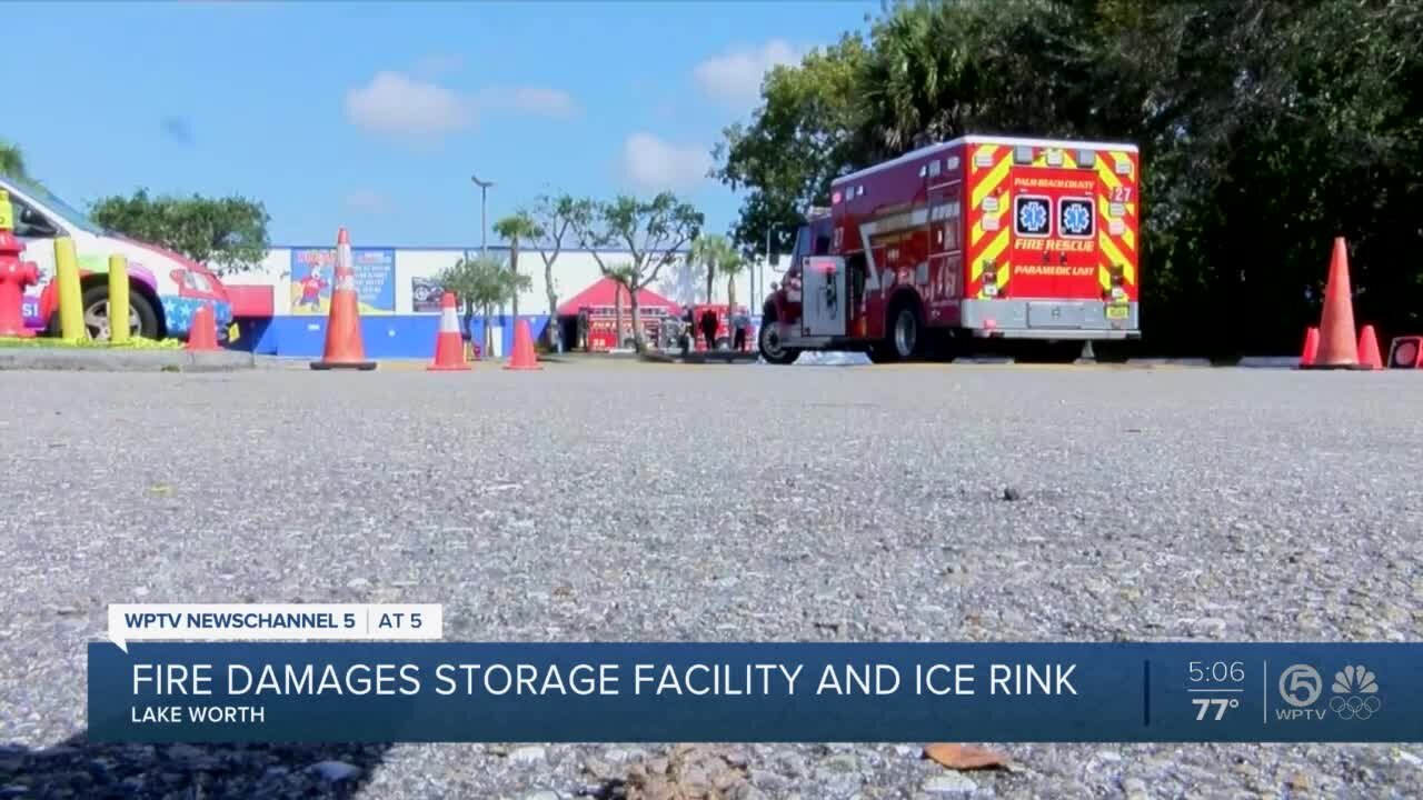 Firefighters spend day monitoring blaze that damaged Palm Beach Skate Zone