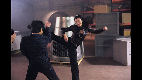 Cross kick Studio Films Kelly HU Moore fight scene from Cradle 2 Grave