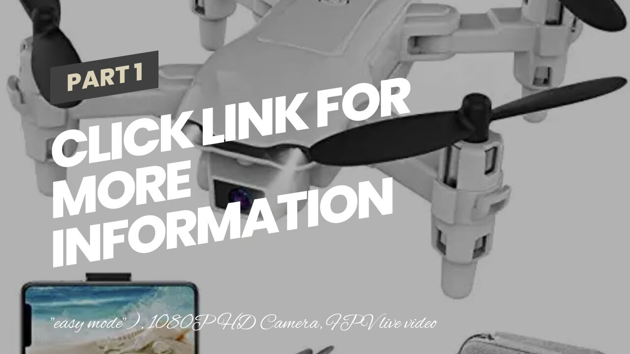 Click link for more information 4DV4 Drone with 1080P HD Camera for Adults FPV Live Video RC Qu...