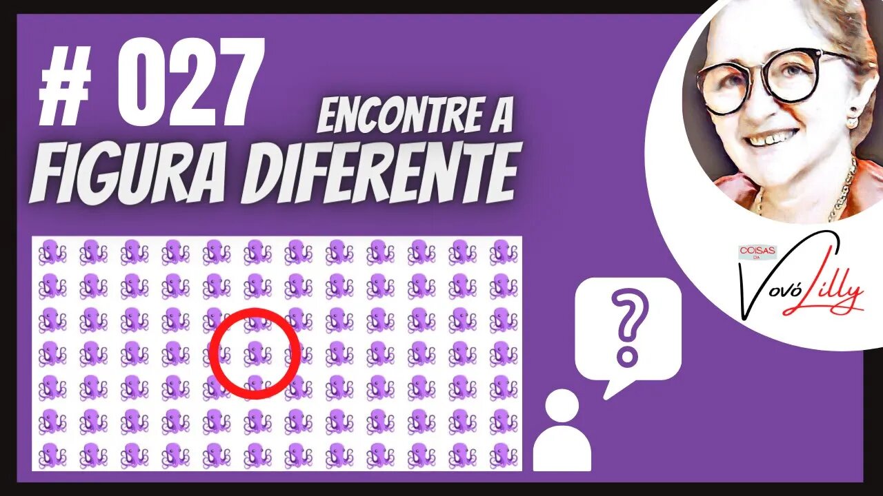 ENCONTRE A FIGURA DIFERENTE | # 027| FIND THE DIFFERENT FIGURE