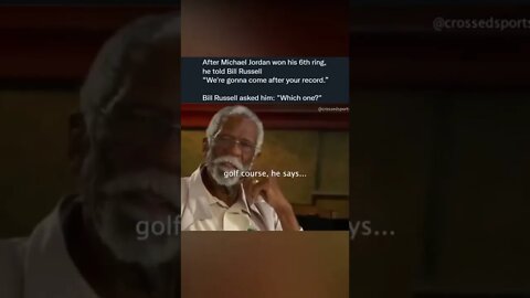 Bill Russell hilarious response to Michael Jordan RIP #shorts #billrusselldeathnews