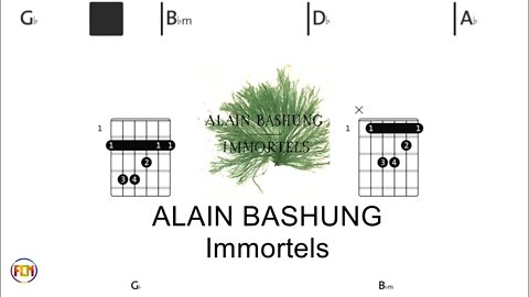 ALAIN BASHUNG Immortels - (Chords & Lyrics like a Karaoke) HD