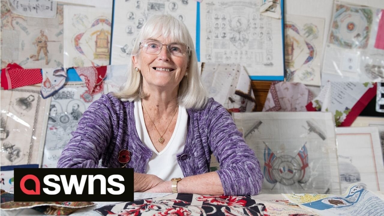 Pensioner amasses UK's biggest collection of handkerchiefs - a staggering 4,500 of them