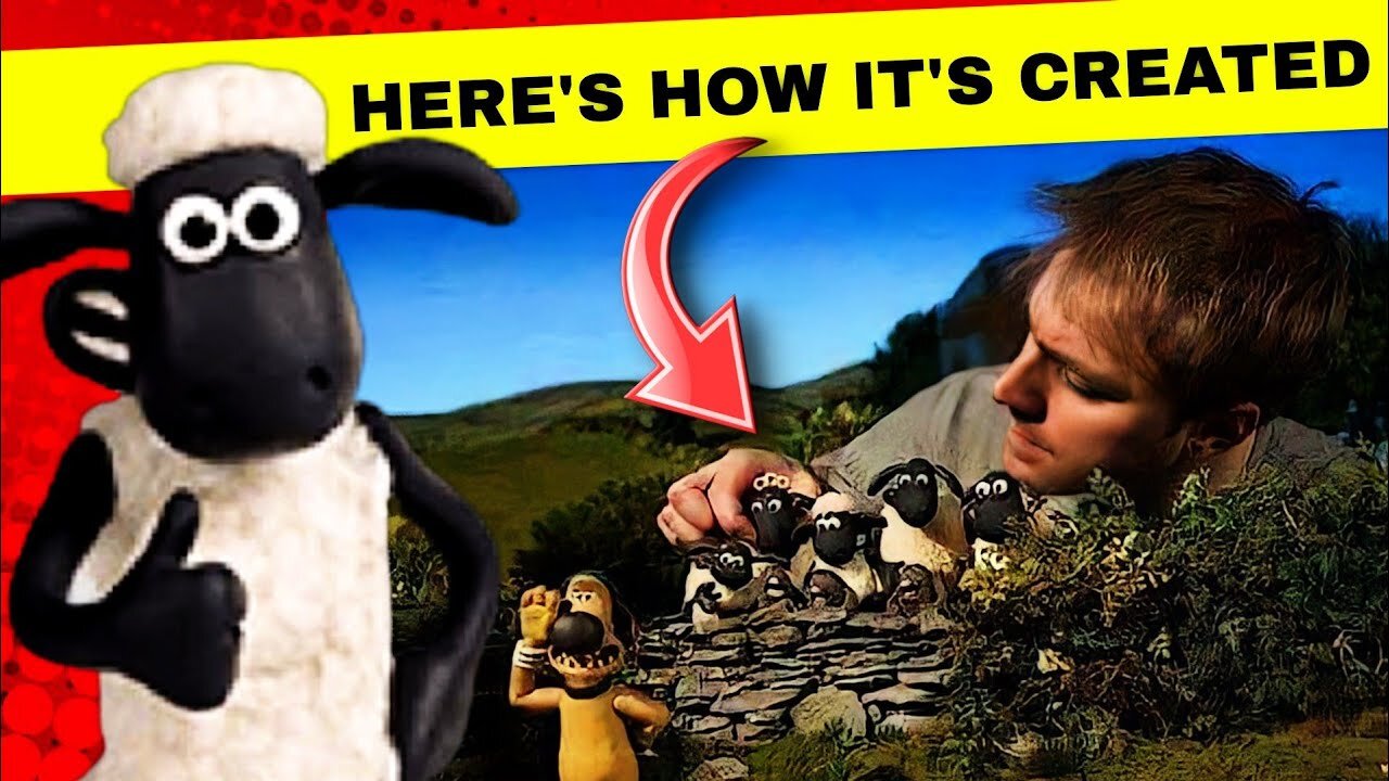 This is how the famous shaun the sheep cartoon was made