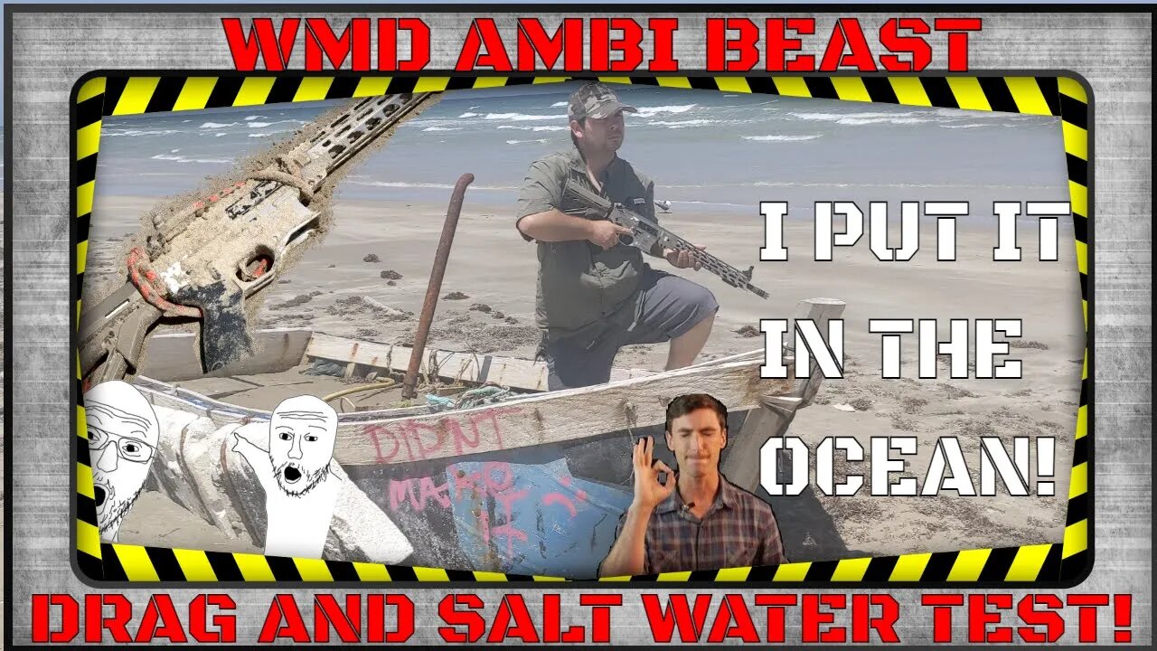 The WMD AMBI BEAST Torture Test PART 2: BEANS, Beach Drag, Sand, Salt Water Test! Can it survive?!?