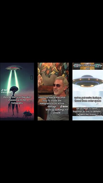 OPERATION BLUE BEAM? 😮 UFO Holograms w/ Weaponized Drones Inside to Blow Up Buildings & Kill People?