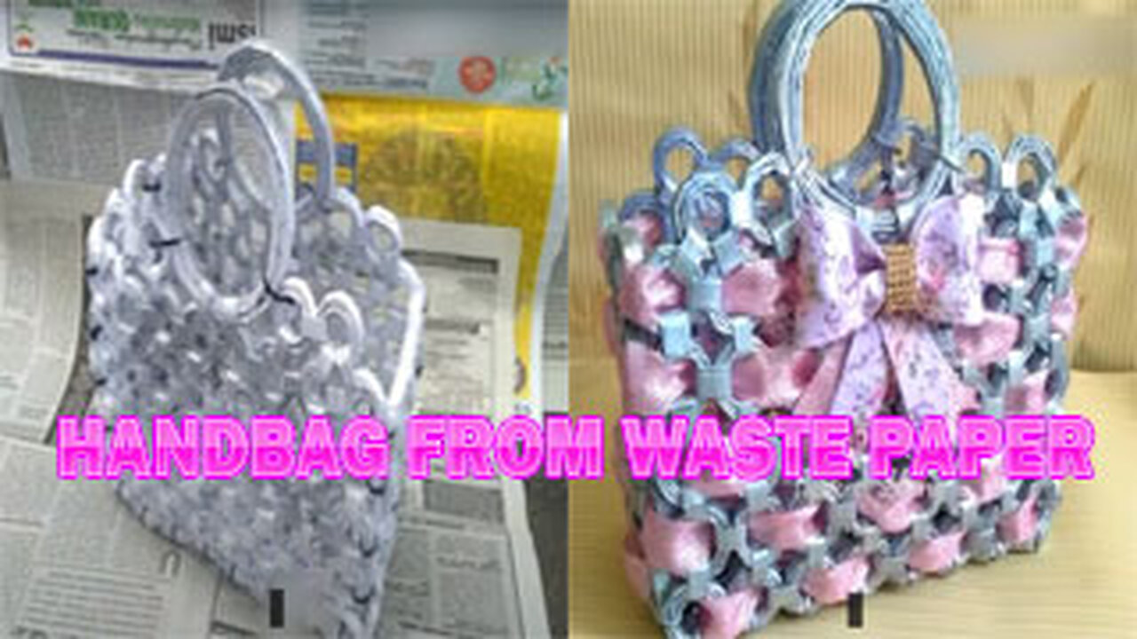 HANDBAG FROM WASTE PAPER