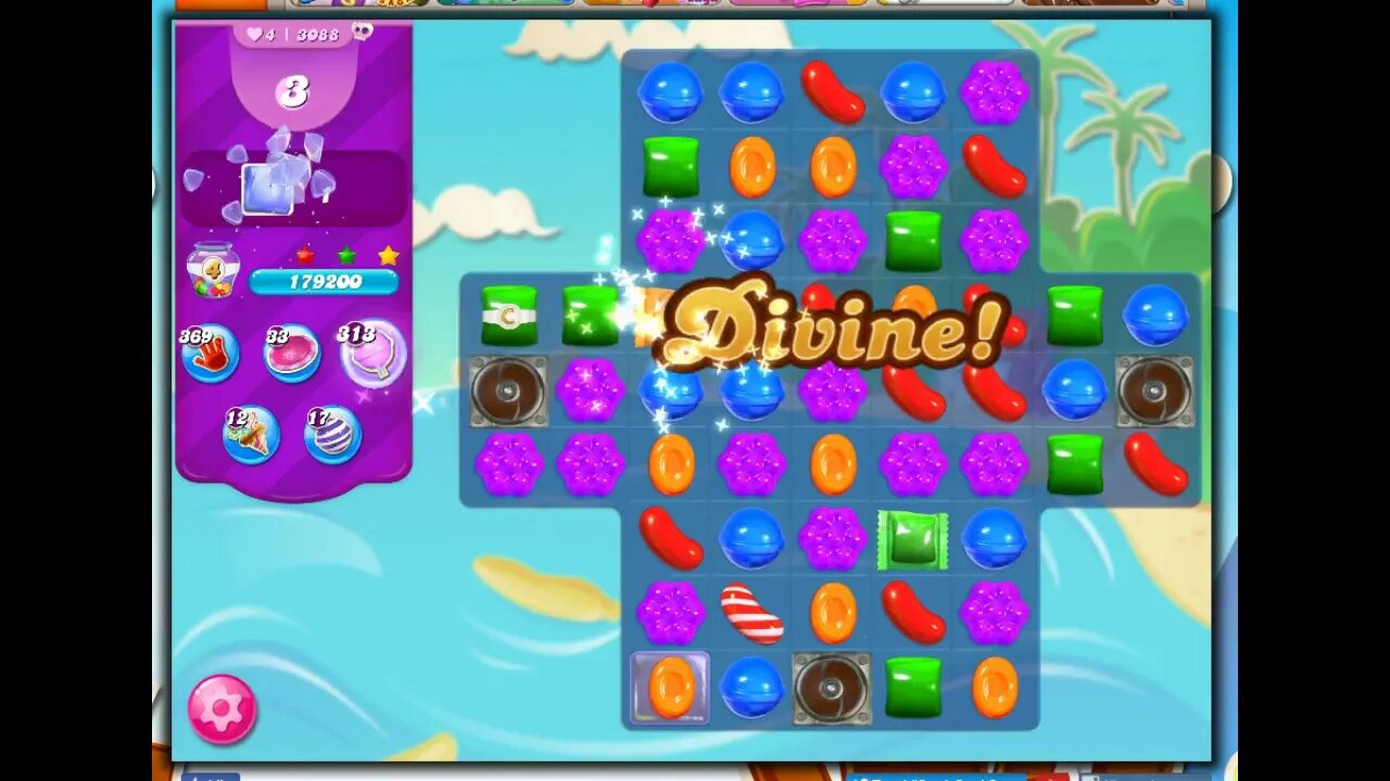 Candy Crush Level 3088 Talkthrough, 23 Moves 0 Boosters