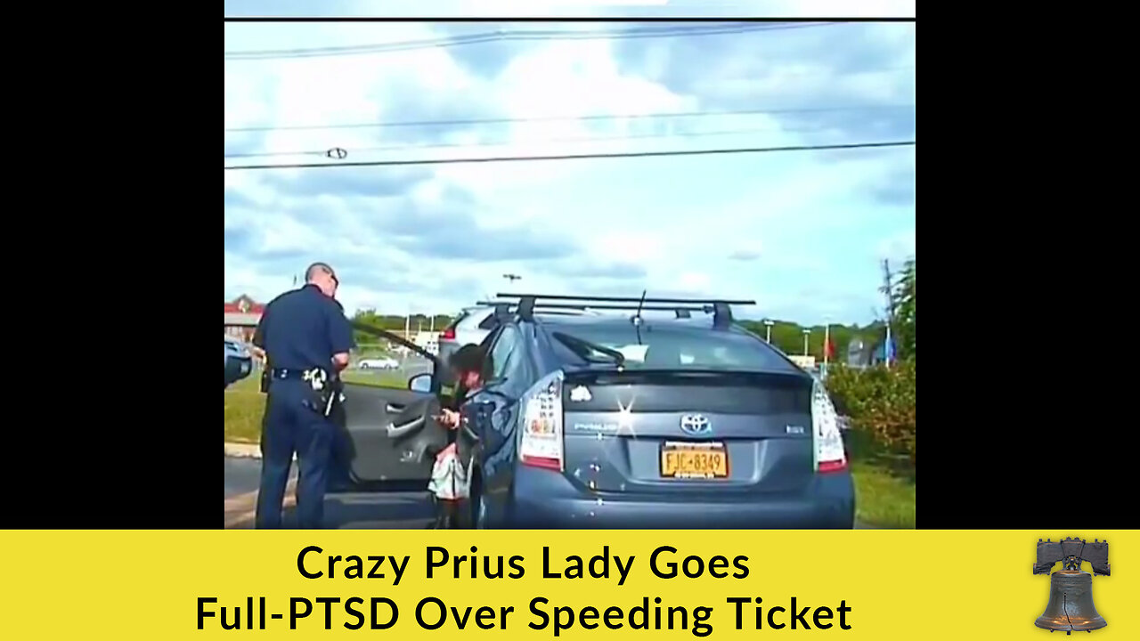 Crazy Prius Lady Goes Full-PTSD Over Speeding Ticket