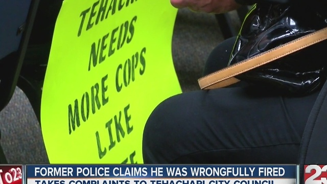 Former police claims he was wrongfully fired