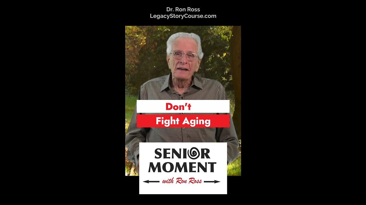 Don't Fight Aging