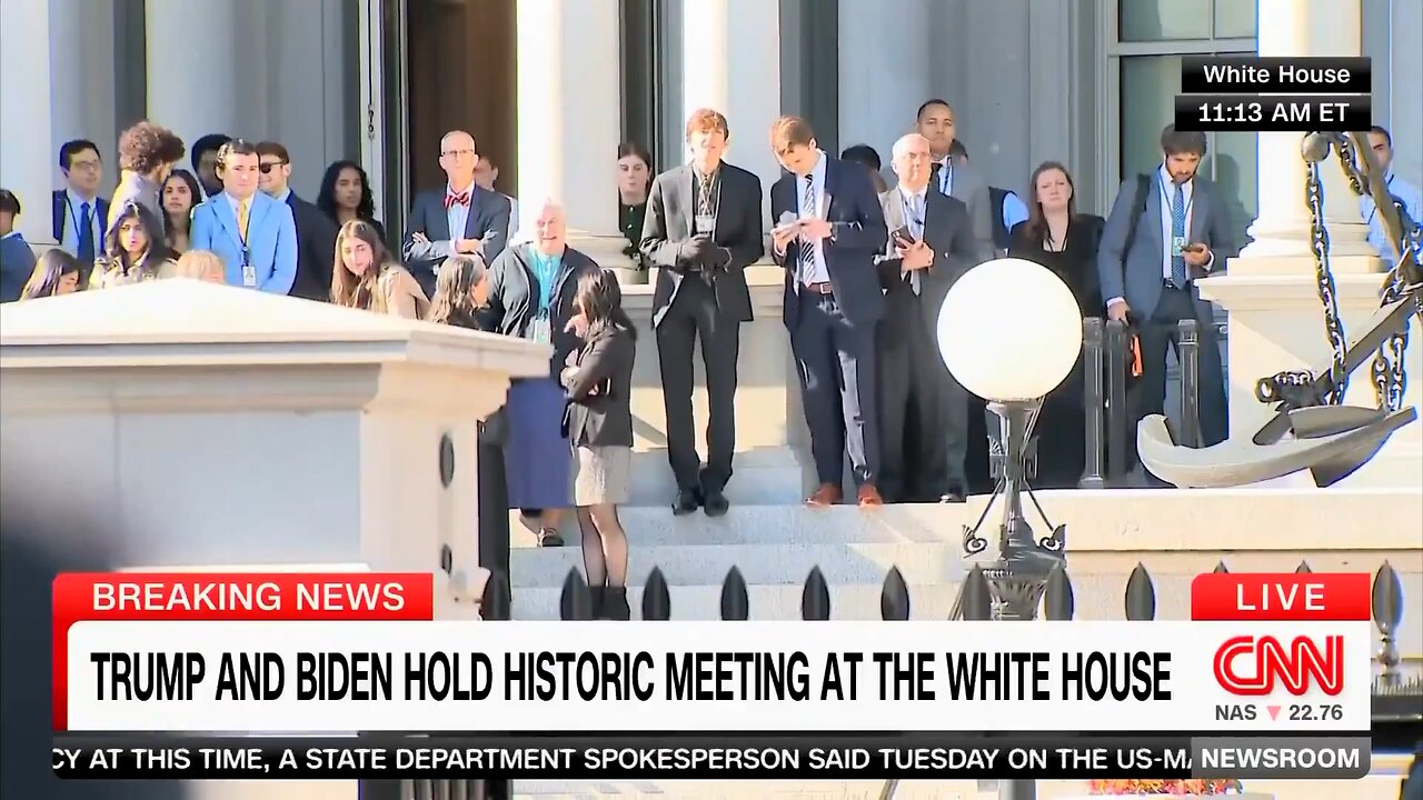 CNN is "stunned" by Biden's staffers showing up to see Trump