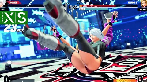 Ángel vs Blue Mary (Hardest AI) - KOF XV