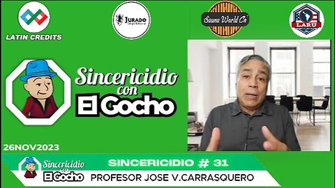 [26NOV2023] SINCERICIDIO #31 CON PROF: JOSE V. CARRARASQUERO