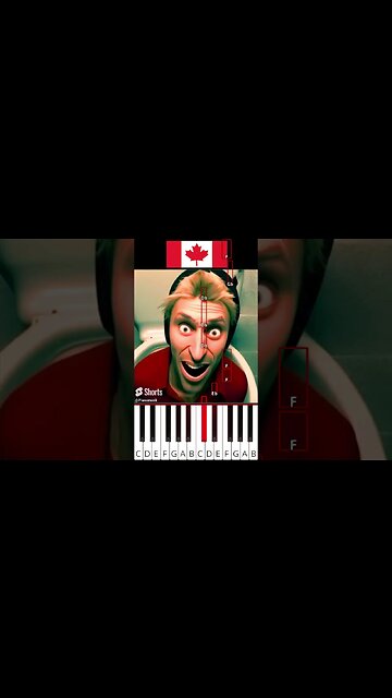 Skibidi Toilet 🇮🇹🇨🇦🇦🇷 Different Countries (@musicoscinicos) - Octave Piano Tutorial