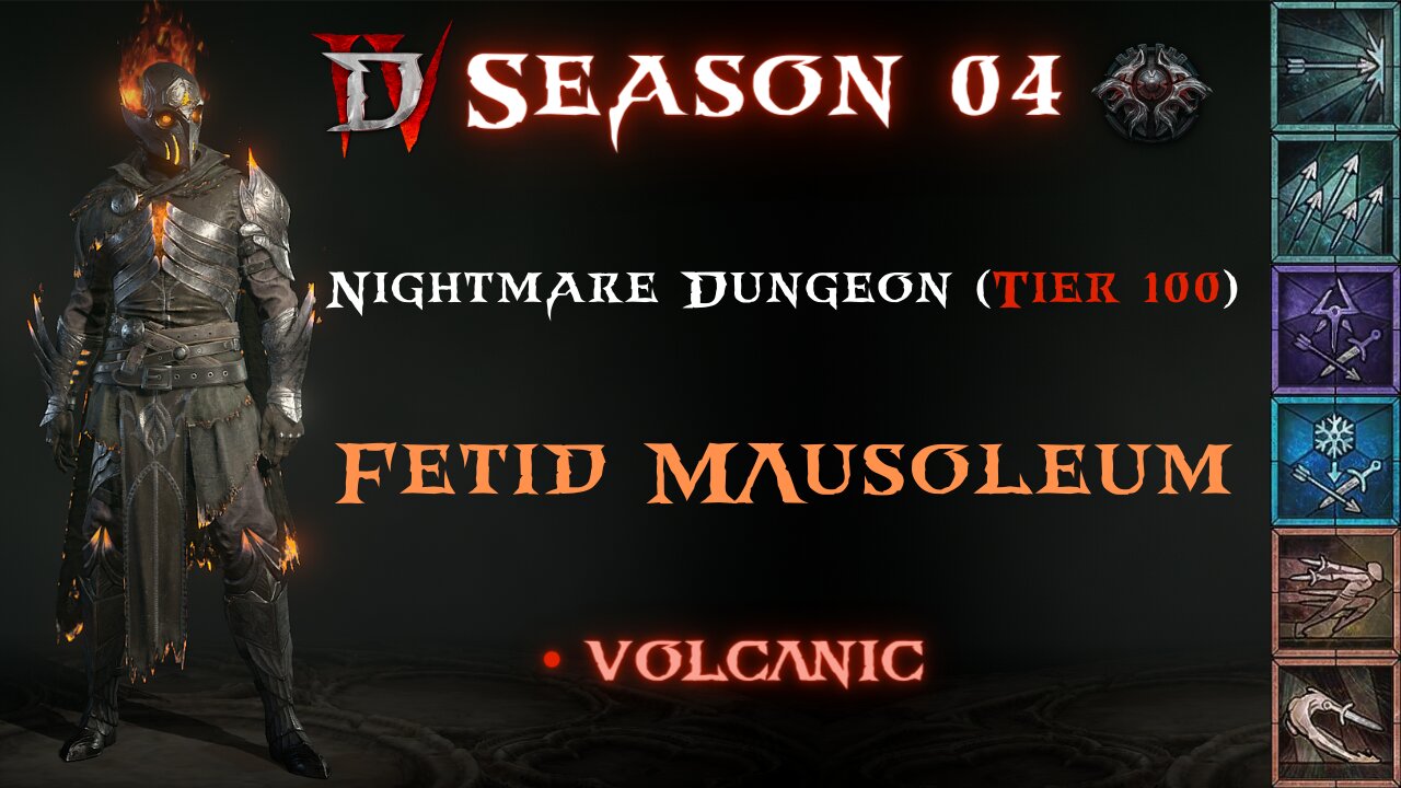 Diablo 4 - S04 - Rapid Fire Fetid Mausoleum NMD 100 (Volcanic)