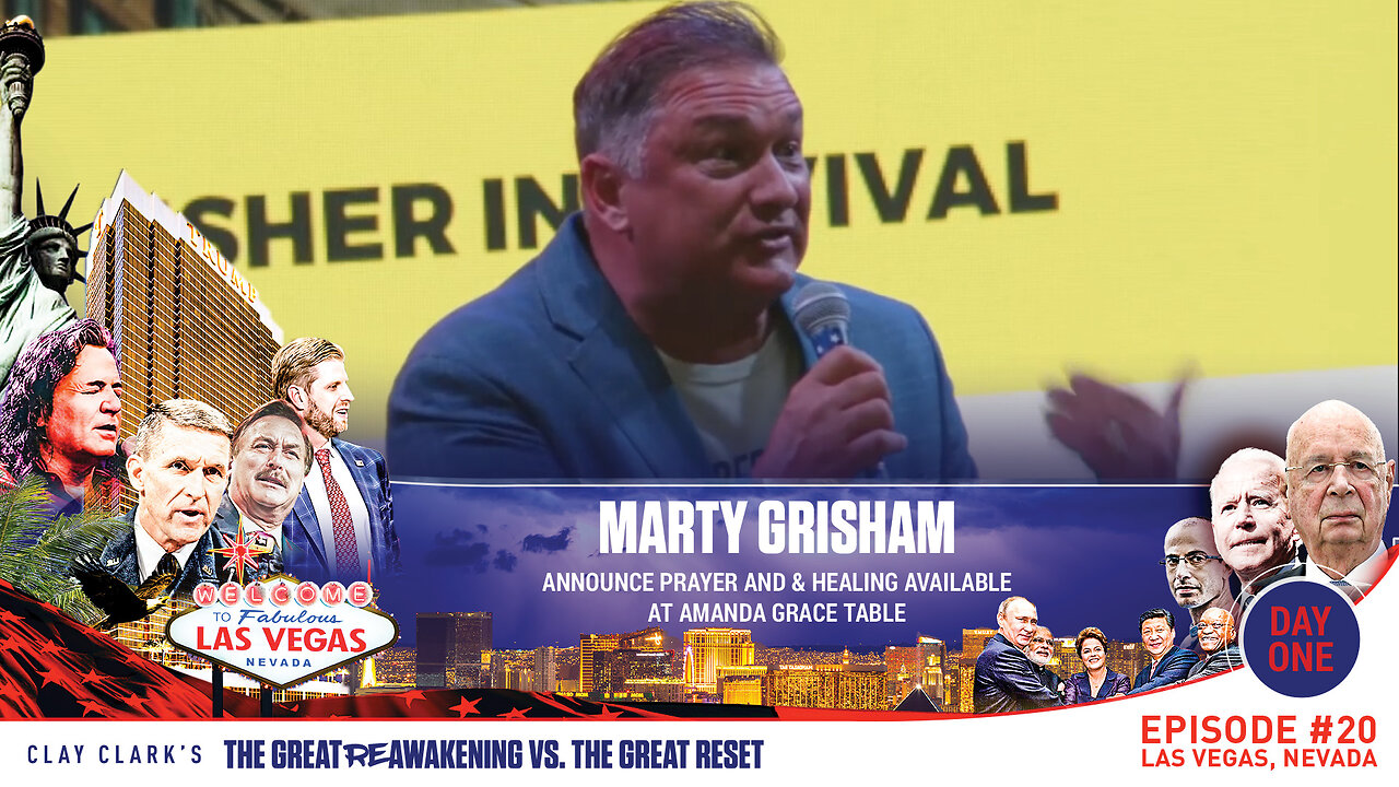 Marty Grisham | Announce Prayer And & Healing Available At Amanda Grace Table | ReAwaken America Tour Las Vegas | Request Tickets Via Text At 918-851-0102