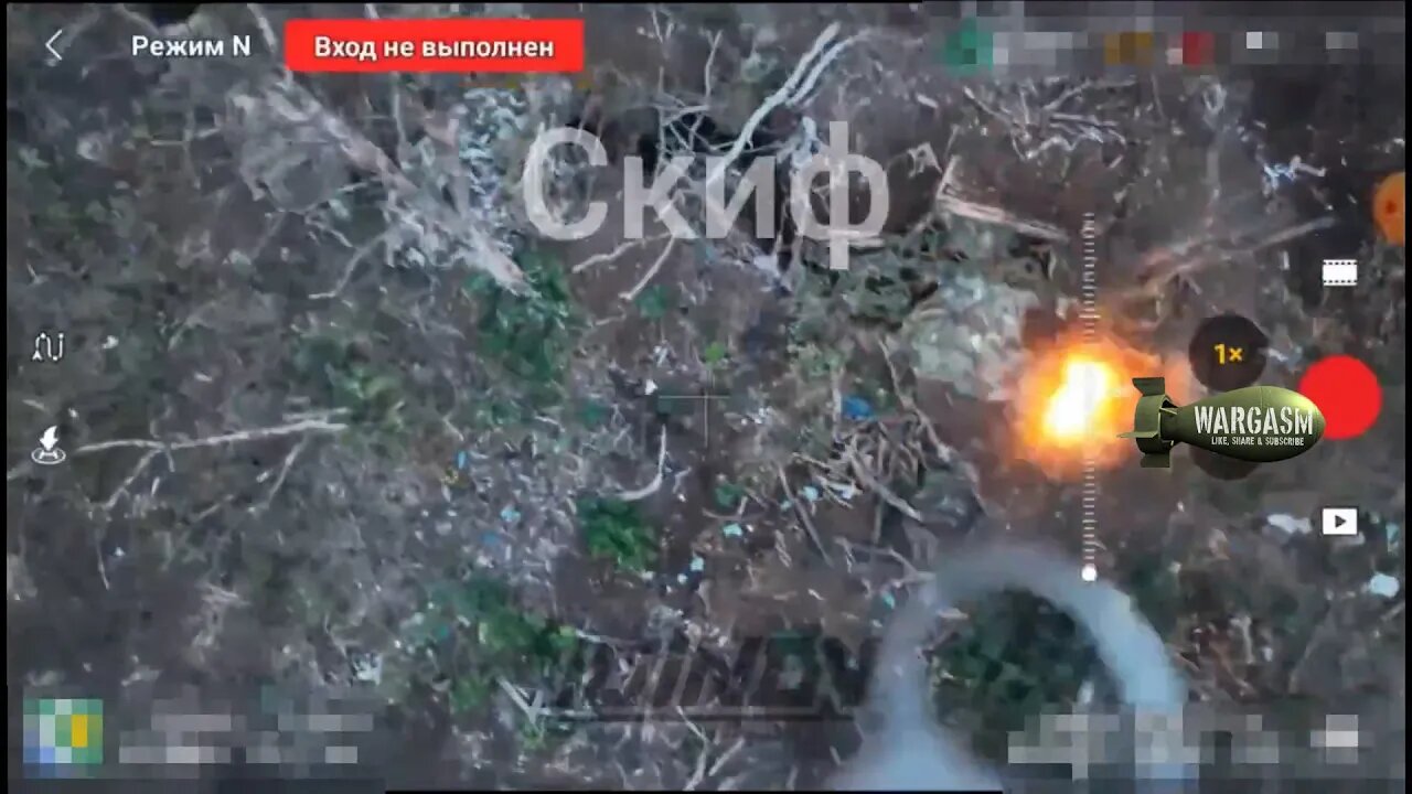 Russian drone drops grenades on trench positions at Nikolskoye