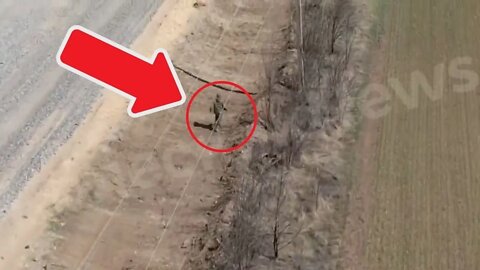 A RUSSIAN SOLDIER ESCAPE FROM DRON!