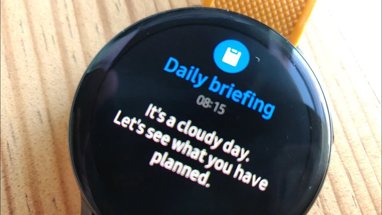 Daily Briefing... By Samsung (another cool smartwatch video)
