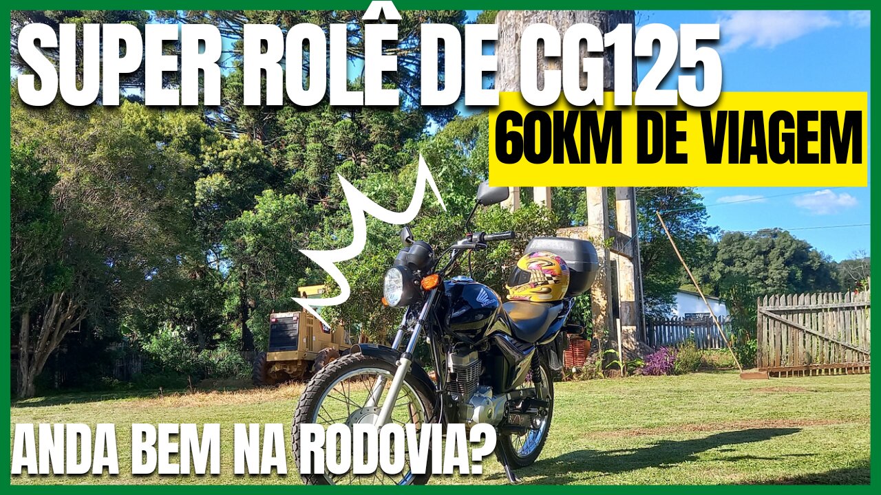 60 Km de Viagem com a Honda CG125Fan KS 2009