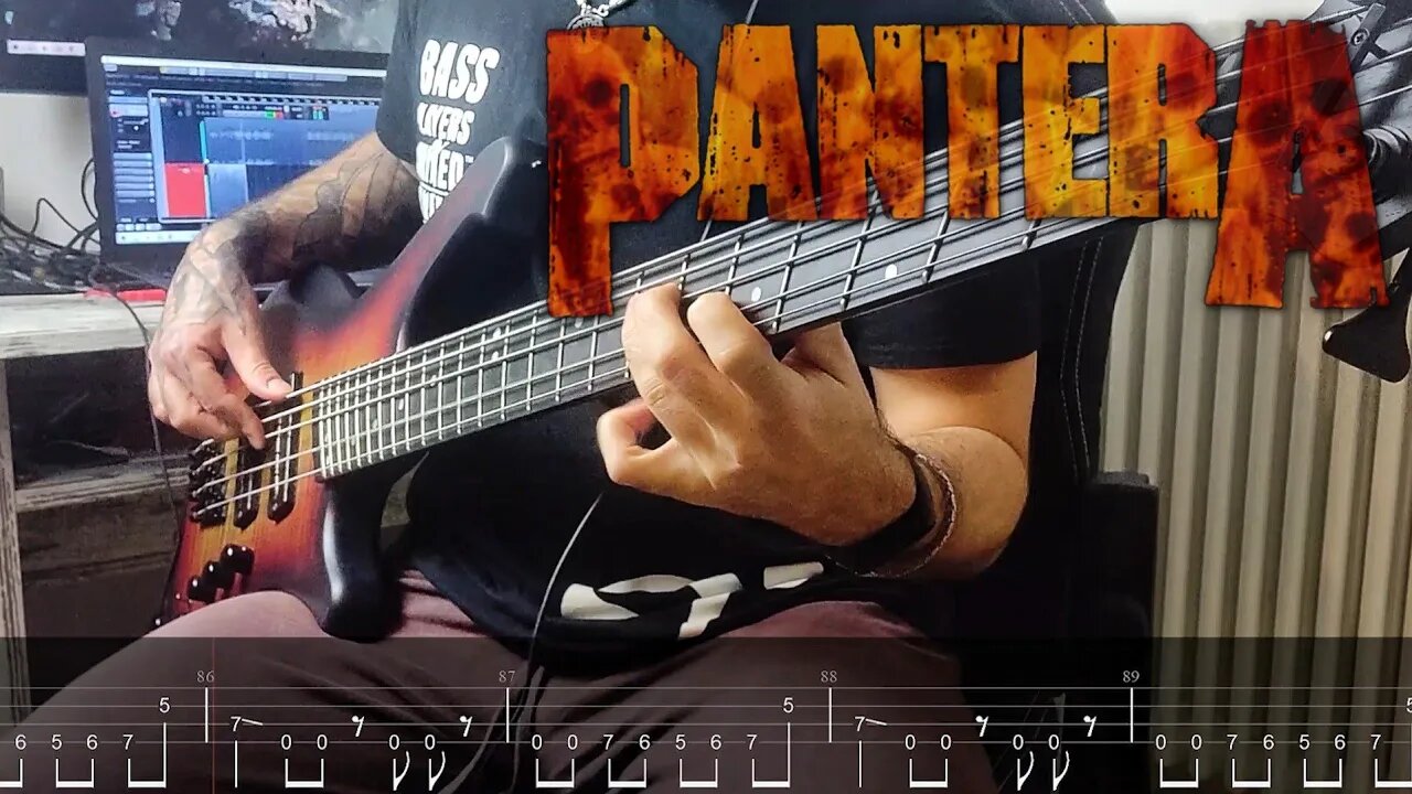 PANTERA - I'm Broken (Bass Cover + Tabs)