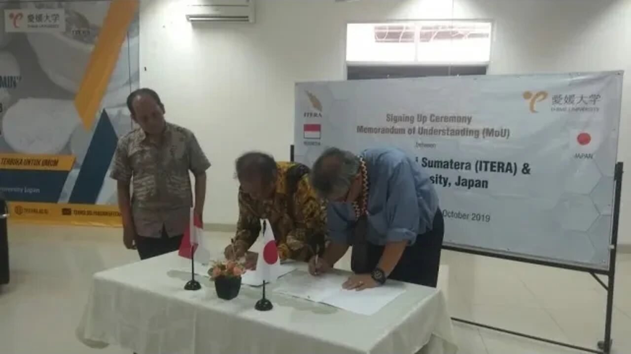 ITERA dan Ehime University Jepang Jalin Kerja sama