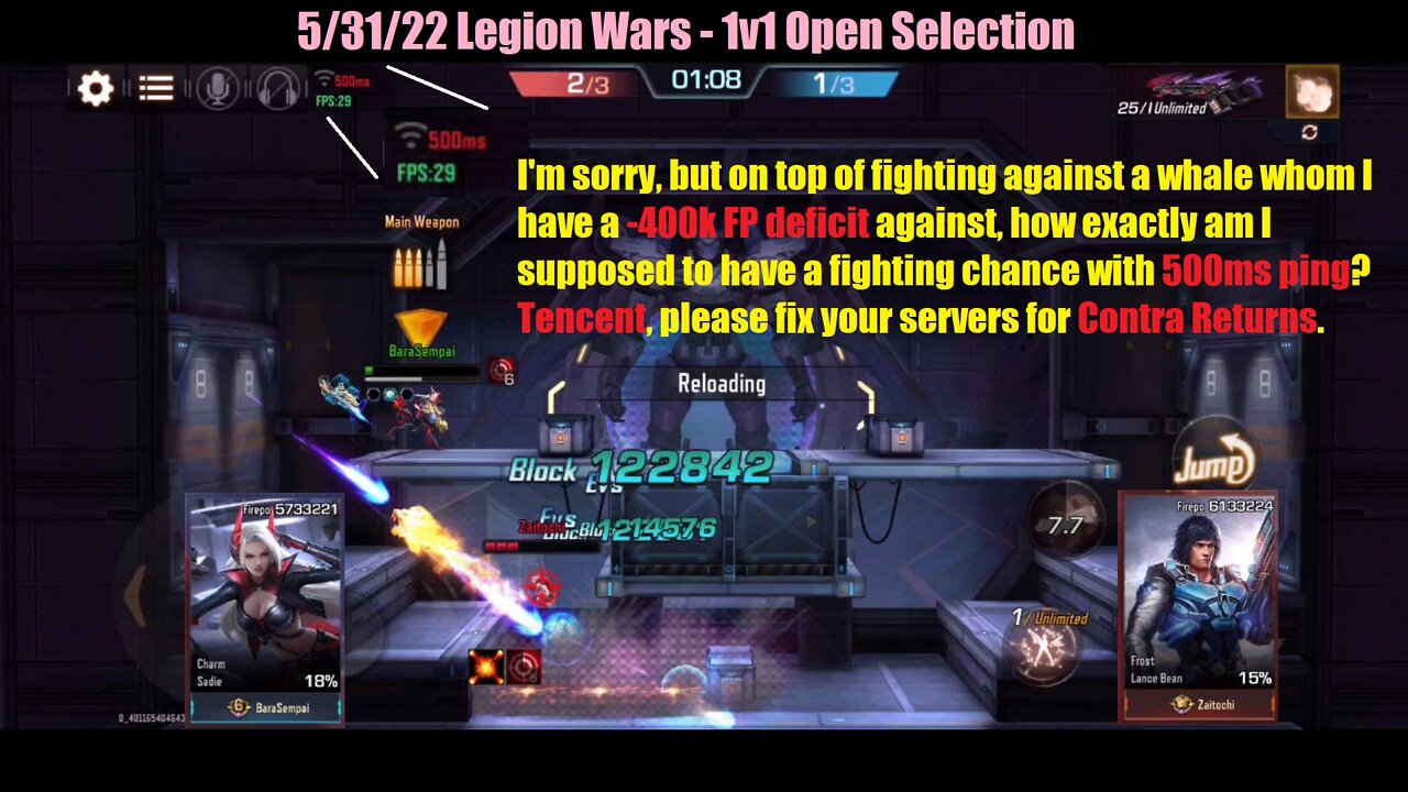 Contra Returns: 5/31/22 Legion Wars - 1v1 Open Selection