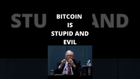 Bitcoin is Stupid and Evil