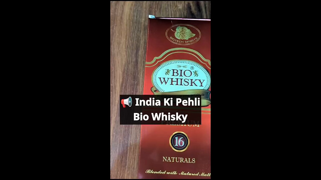 india first bio whisky