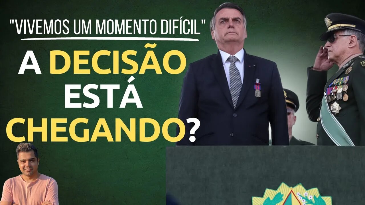 O MOMENTO DA "DECISÃO FINAL" ESTÁ CHEGANDO? ││ Forte discurso de Bolsonaro