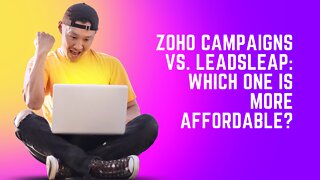 Zoho Campaigns vs. LeadsLeap: Which One is More Affordable?