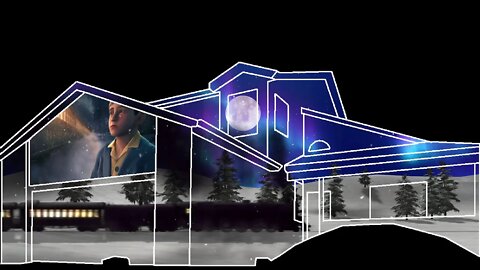 The Polar Express - Hot Chocolate Christmas House Projection Mapping Sample Video