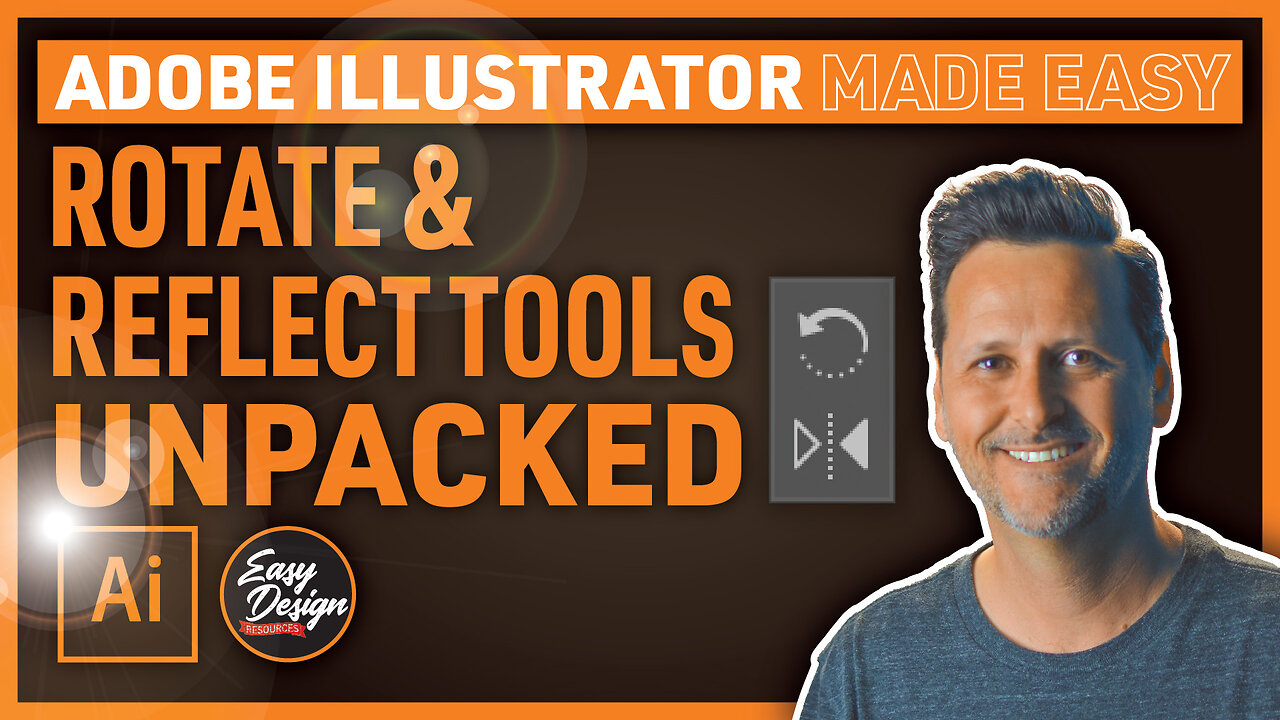 Rotate & Reflect Tools in Adobe Illustrator // For Beginners