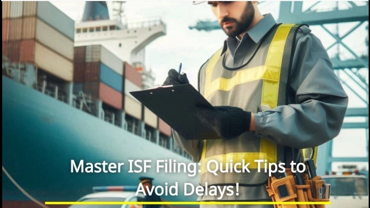 Mastering ISF Filing: Strategies for Minimizing Delays in International Trade