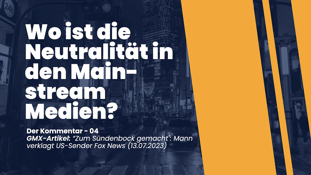 Wo ist die Neutralität in den Medien? Analyse des Berichts: Zum Sündenbock gemacht