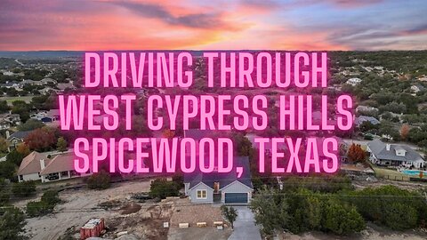 West Cypress Hills Subdivison, Spicewood, Texas