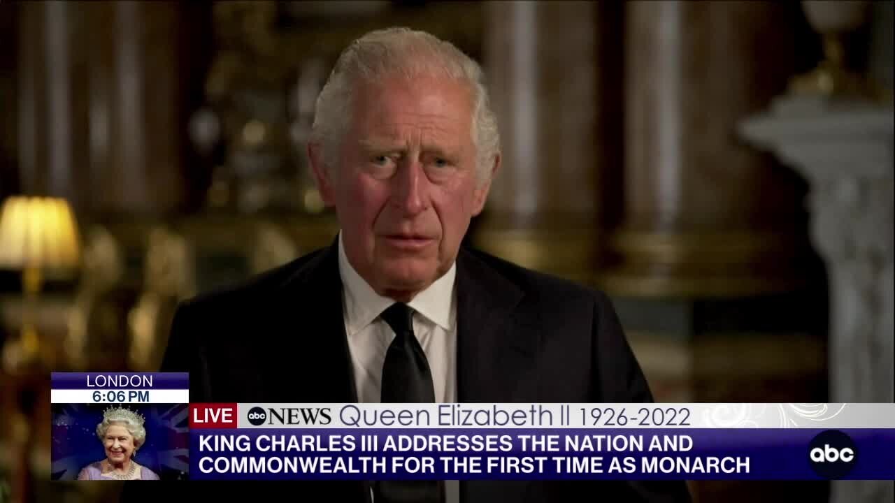 ABC News Special Report: King Charles III delivers first speech as new monarch of the United Kingdom