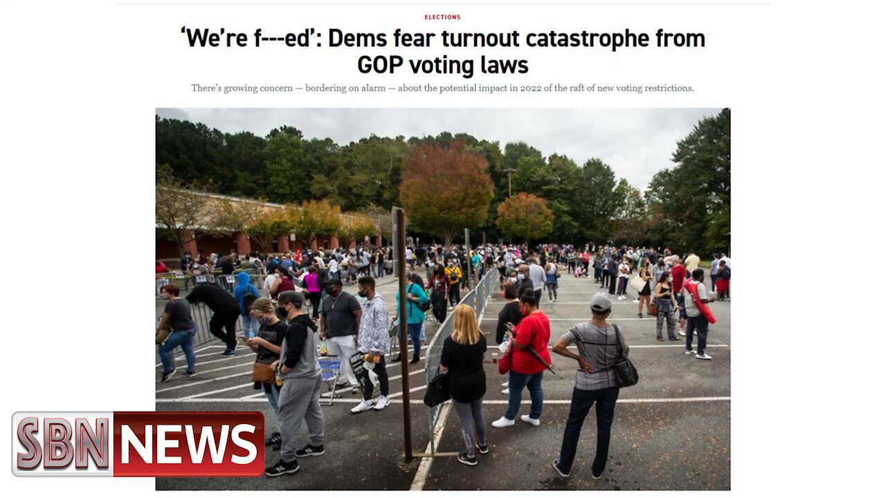 Dems Panic Over Turnout Catastrophe From GOP Voting Laws!!! - 2804