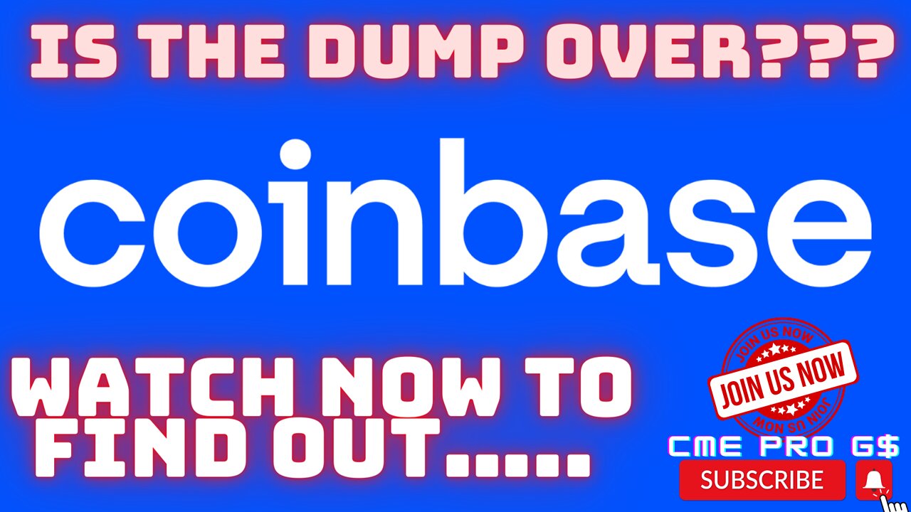 Is The Dump Over For Coinbase (COIN) ??? Watch Now To Find Out!!!